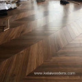 American walnut chevron fishbone hardwood flooring